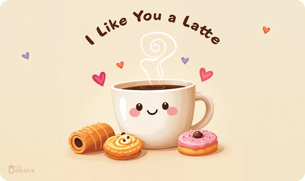 I Like You A Latte - Playmat
