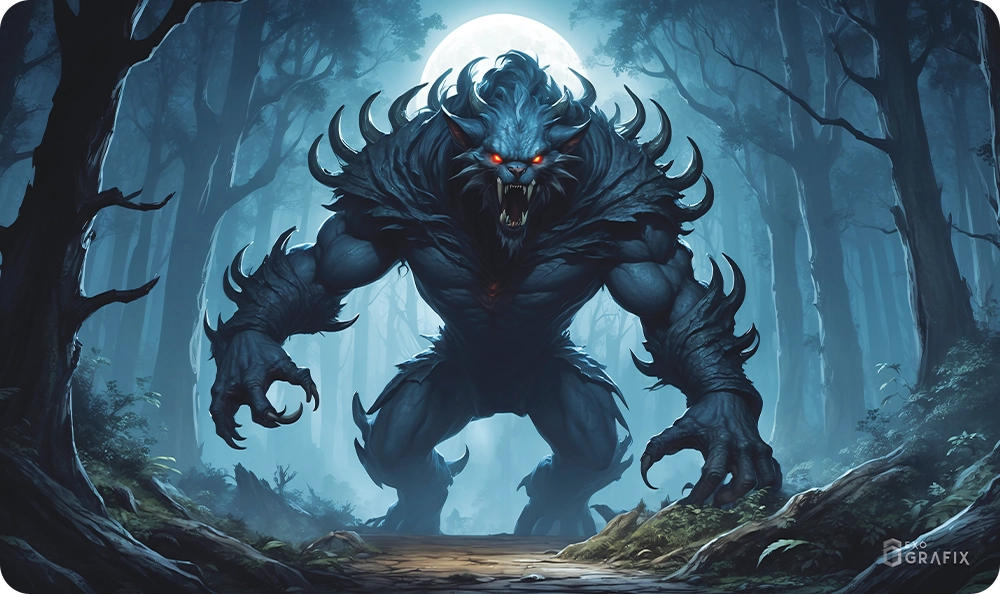Surrendered Moonlight - Playmat