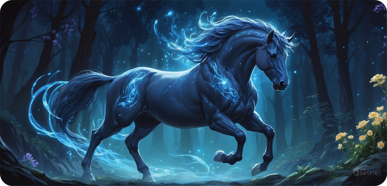 The Ethereal Stallion - Mousepad