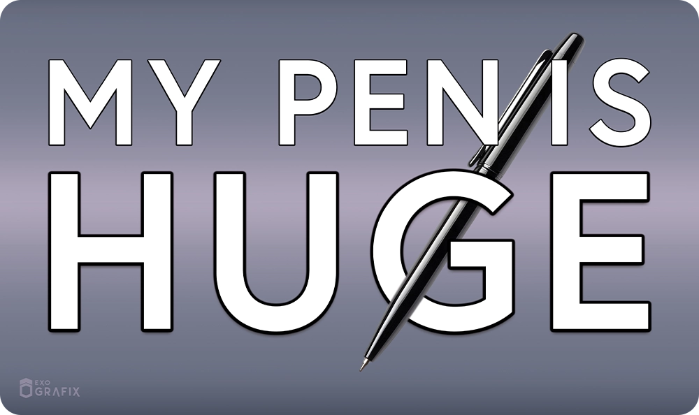 My Pen Is Huge - Playmat