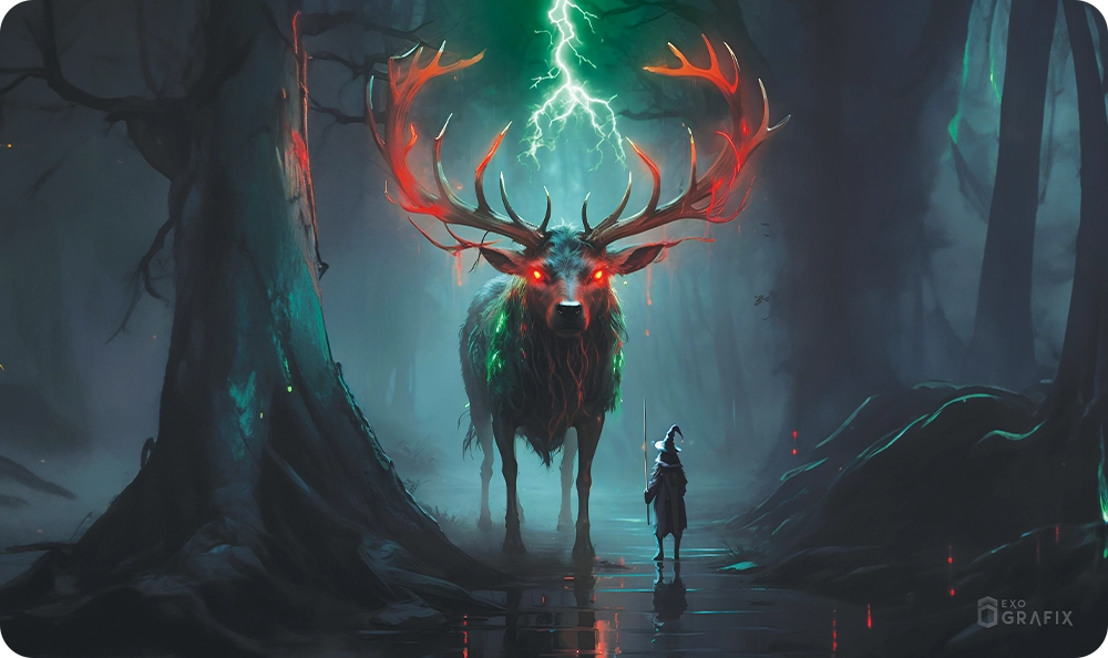 Adventure Through Gigantic Wilds - Playmat