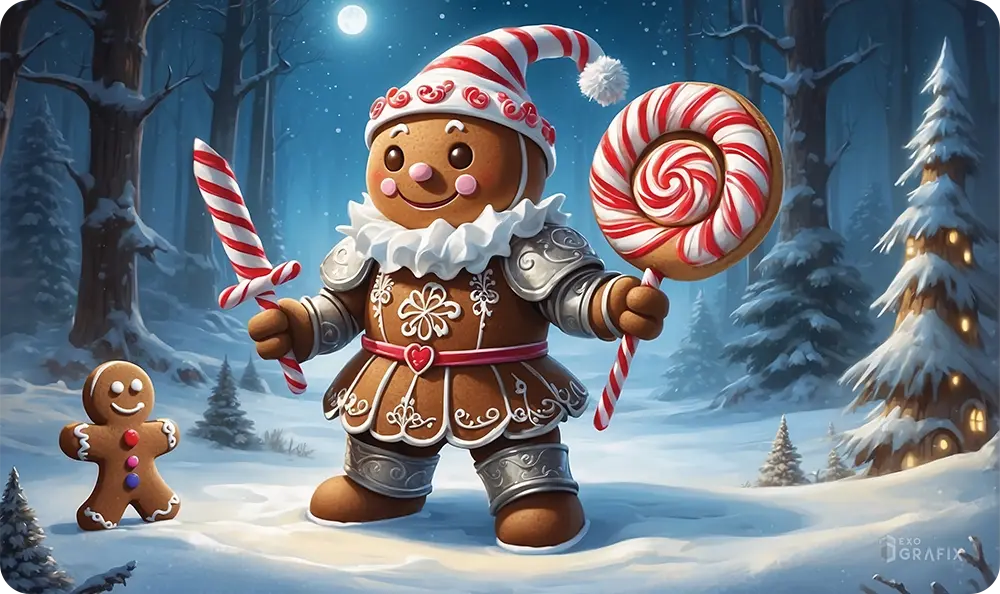 Gingerbread Knight - Playmat