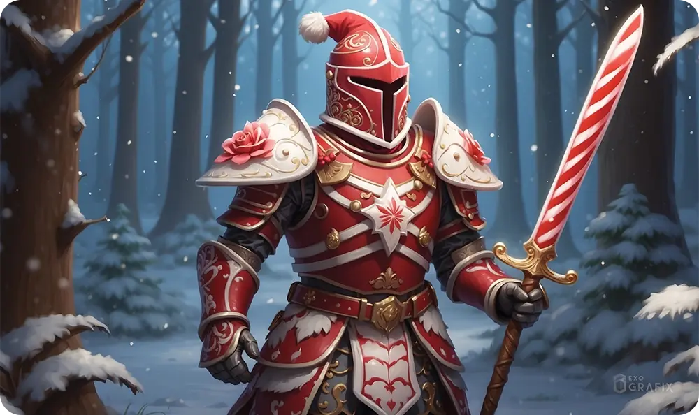 Winter Wonderland Templar - Playmat