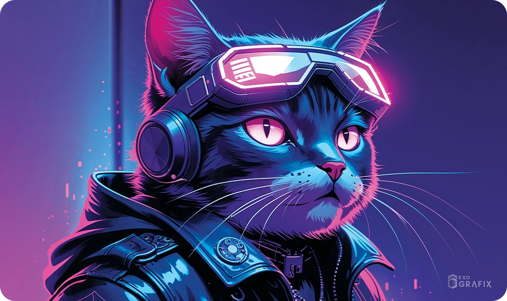 Neon Stray - Playmat