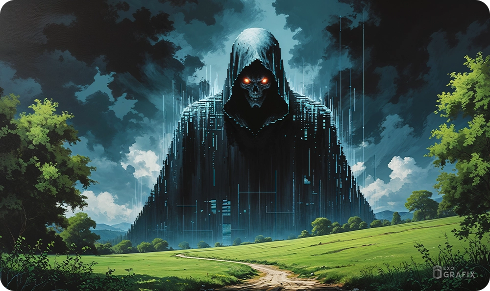 The Glitch Reaper - Playmat