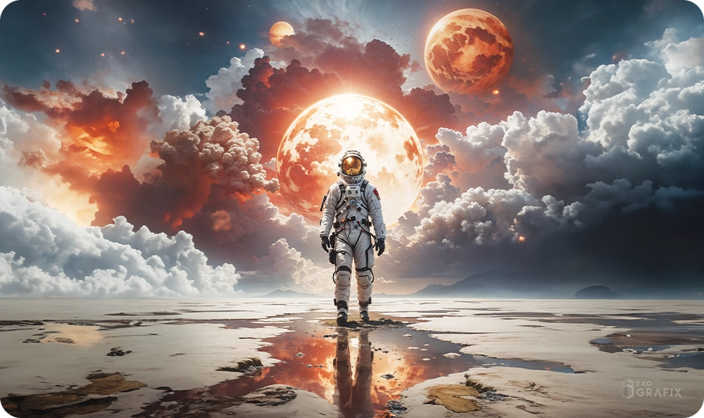 Solitary Explorer - Playmat