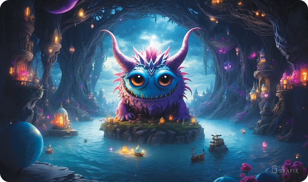 A Rare Slumber Beast Exploring - Playmat