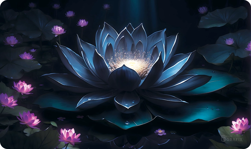 Black Lotus in the Hadera Forest - Playmat