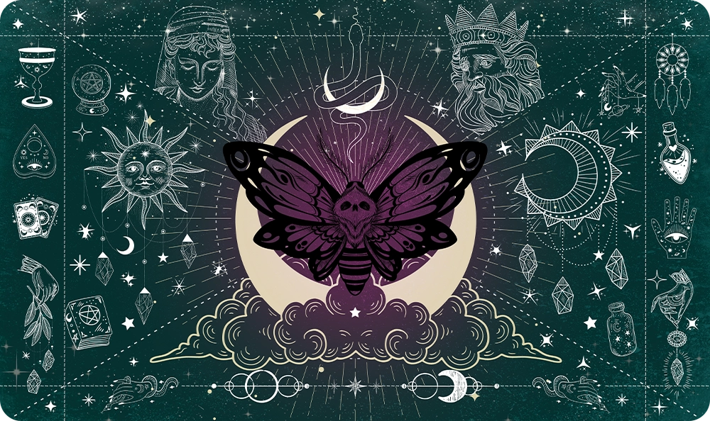 Moth of the Moonveil - Green - Playmat