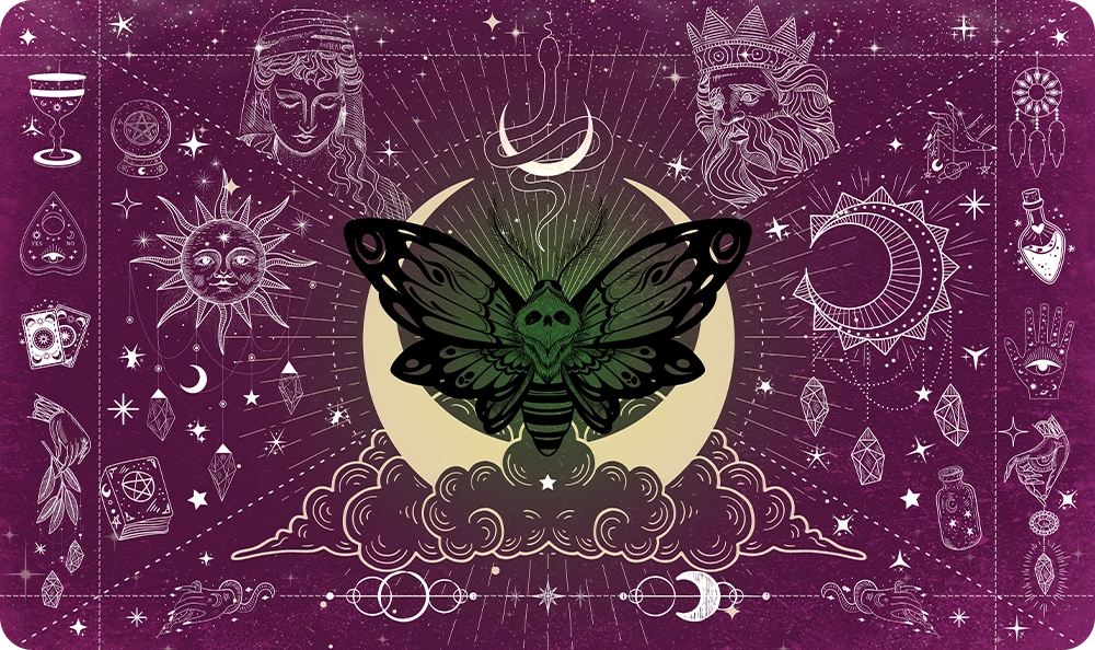 Moth of the Moonveil - Pink - Playmat
