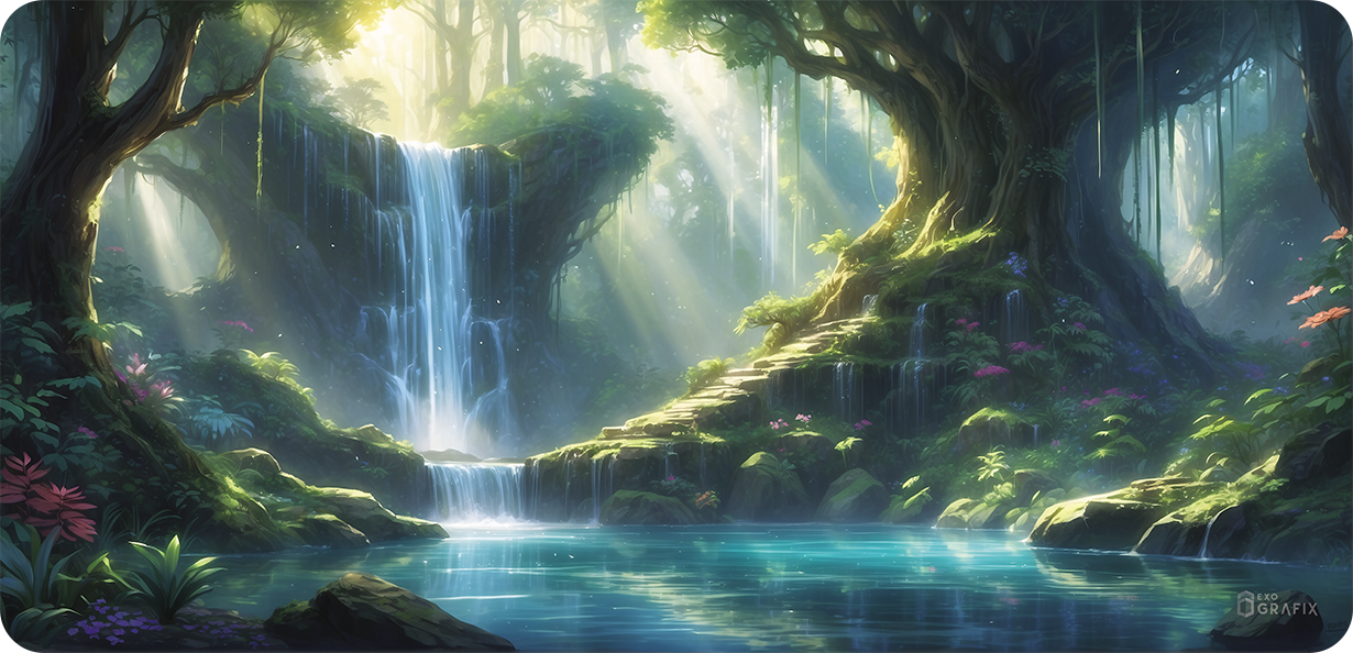 Radiant Healing Pool - Mousepad