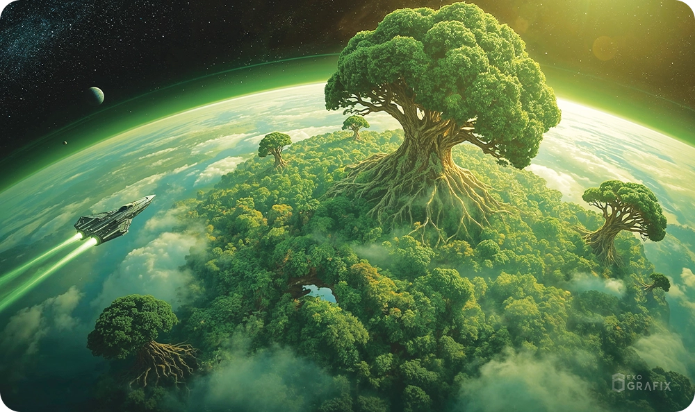 Edge of Infinity - Forest - Playmat