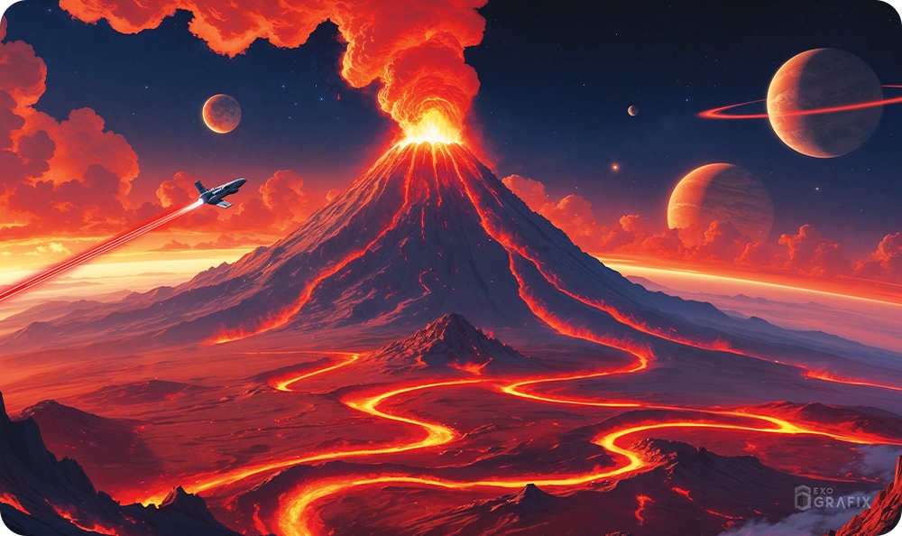Edge of Infinity - Mountain - Playmat