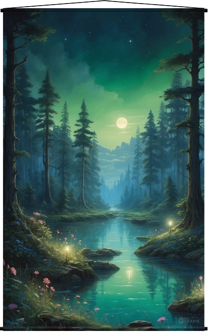 Land of the Forest - Wall Scroll