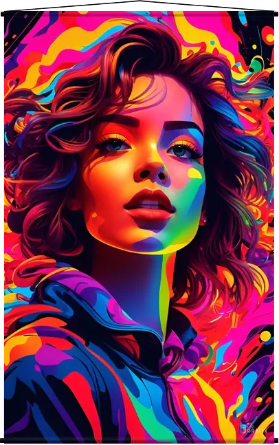 Psychedelic Beauty - Wall Scroll
