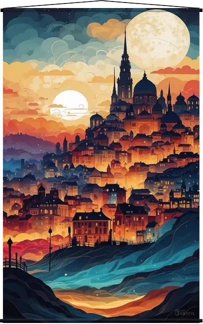 Sunset Riviera  - Wall Scroll