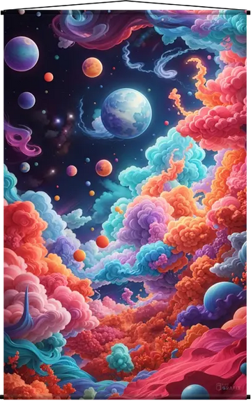 Cotton Candy Cosmos - Wall Scroll