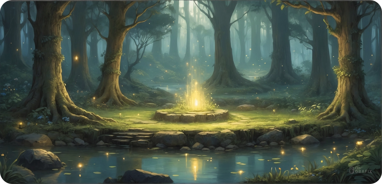 Grace of Halingar Woods - Mousepad