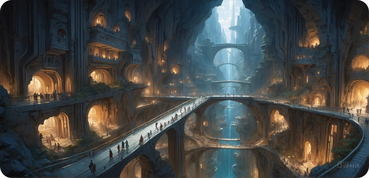 Mariva, The Subterranean City - Mousepad