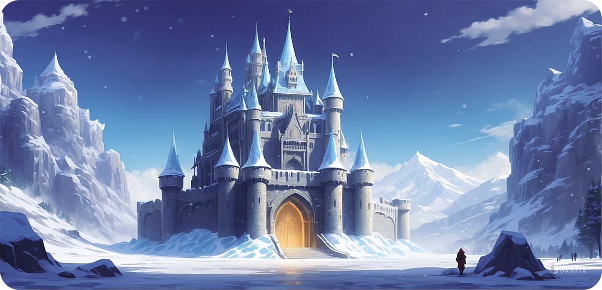 Erdermire's Frozen Castle - Mousepad