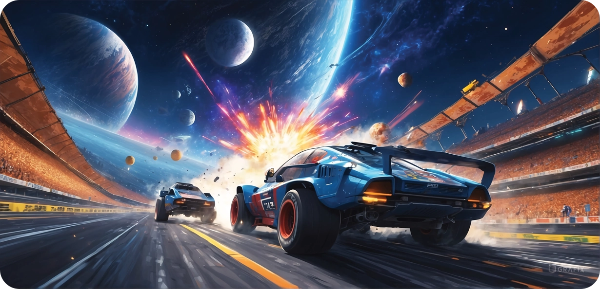 Intergalactic Speedway - Mousepad