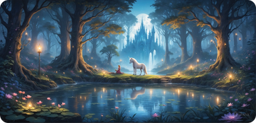 Unicorn of Falmire Woods - Mousepad