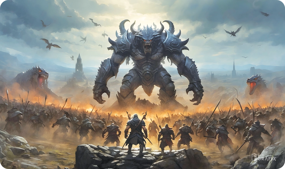 Giant Invasion - Playmat