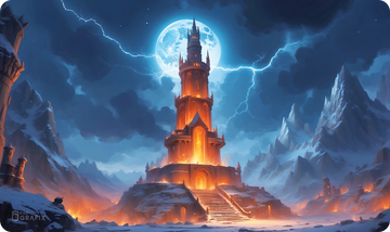 Tower of the Amber Mages in Eldamar Kingdom - Playmat