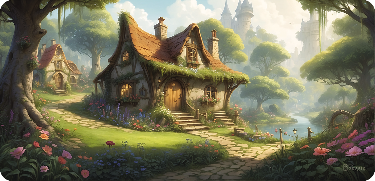 The Cottages of Fulhorm Woods - Mousepad