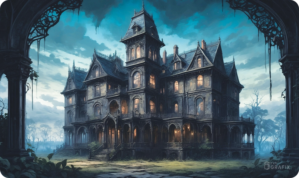 The Haunting of Briar Mansion - Playmat