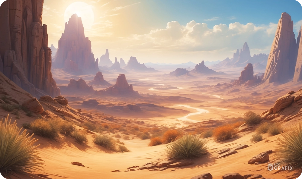 Sunscorched Desert - Playmat