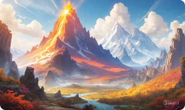 Mountains of Fire & Ice - Playmat