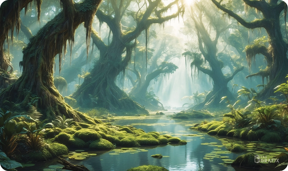 Misty Swamp Waters - Playmat