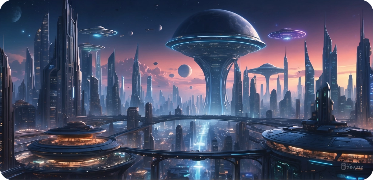 Lunatropolis, City of the Future - Mousepad