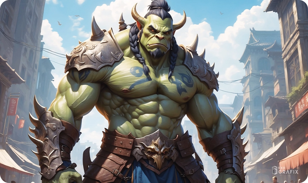 Orc of Authority - Playmat