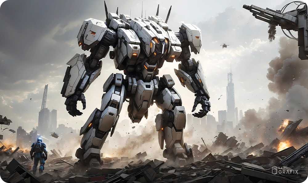 Assault Mech Destruction - Playmat