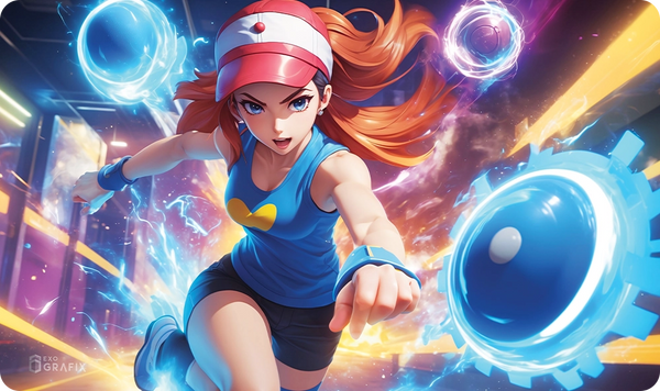 Playmat on desk