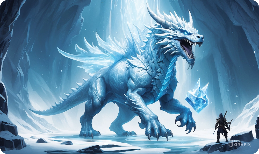 Power of The Sacred Ice Crystals - Playmat