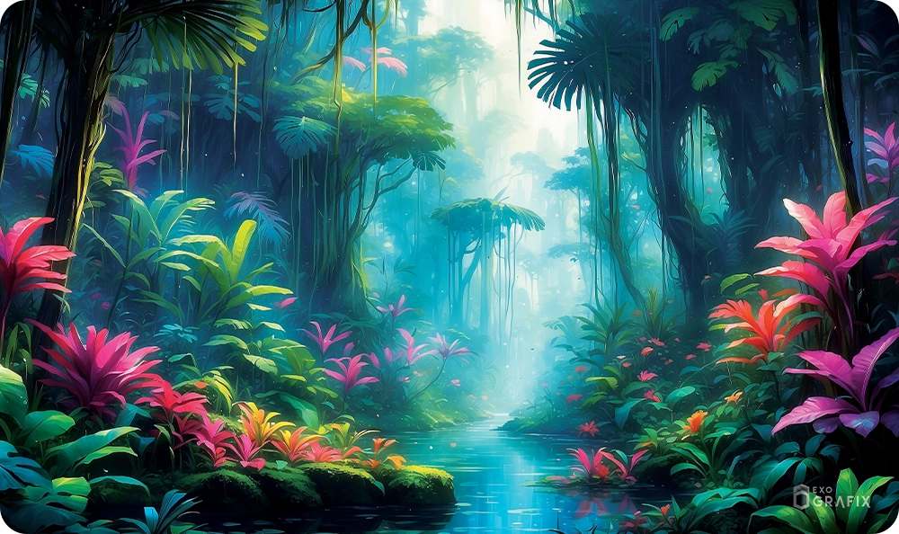 Neon Jungle 2 - Playmat