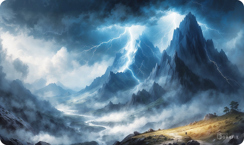 Raged Lightning - Playmat