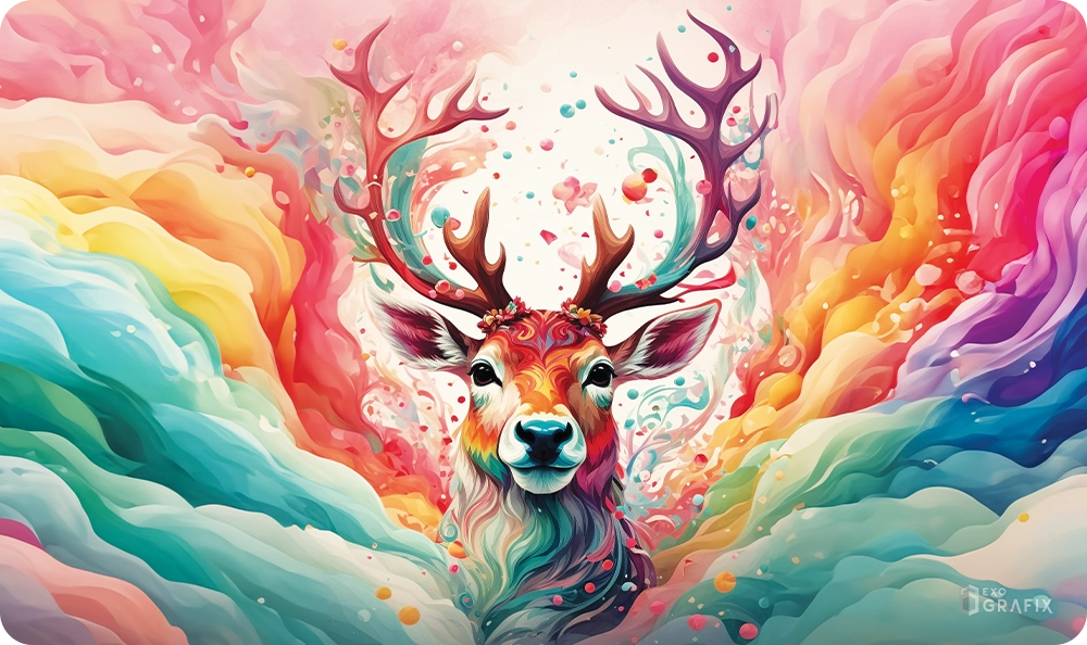 Chromatic Stag - Playmat