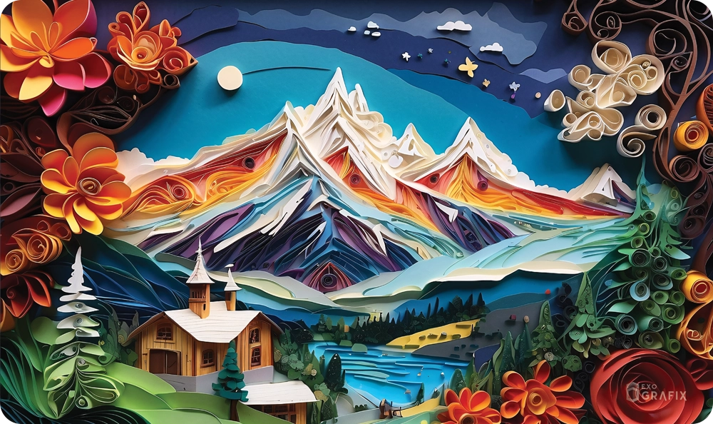 Rainbow Mountains - Playmat