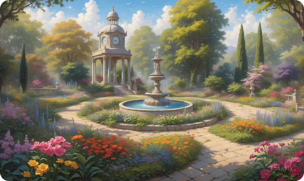 Serene Gardens - Playmat