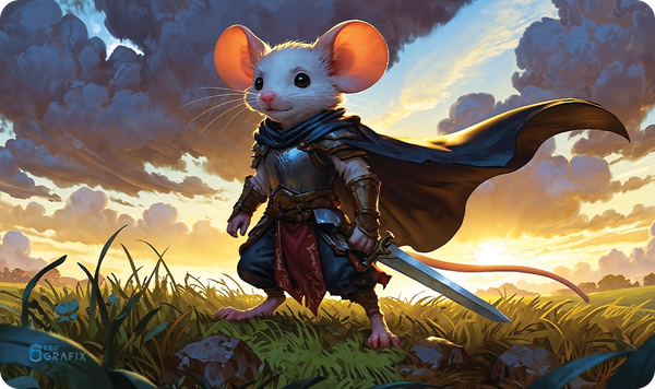Playmat on desk