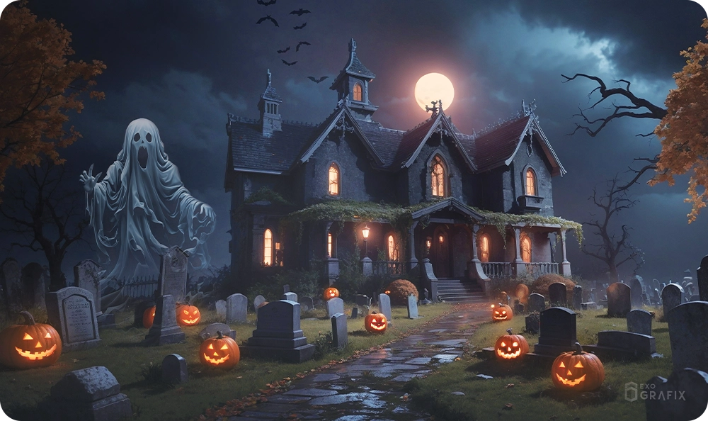 Haunted House - Playmat
