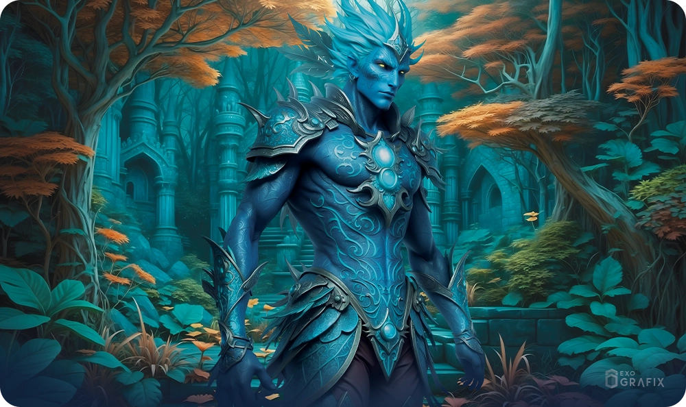 The Lazuli Elf Druids Revenge - Playmat