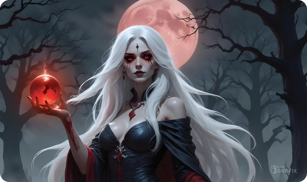 Bloodmoon Enchantress - Playmat