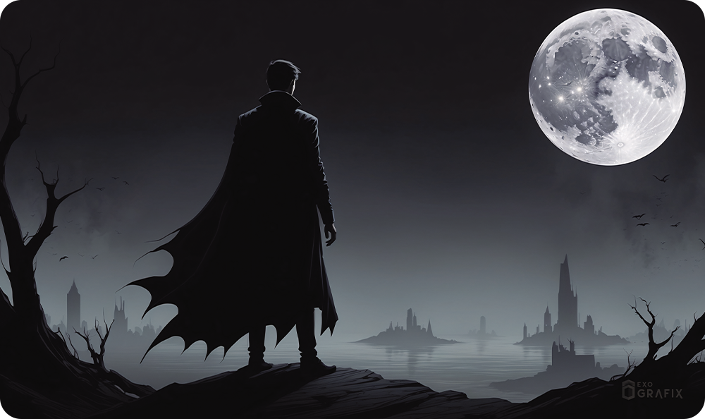 Introspection Under a Full Moon - Playmat