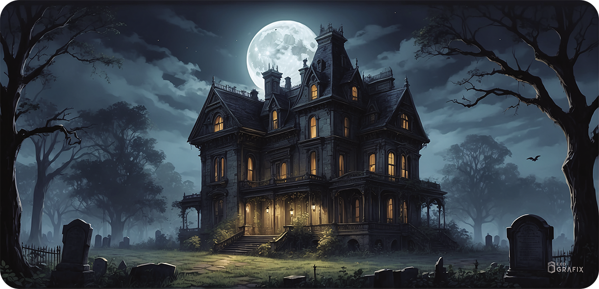 Kinfell's Haunted Manor - Mousepad