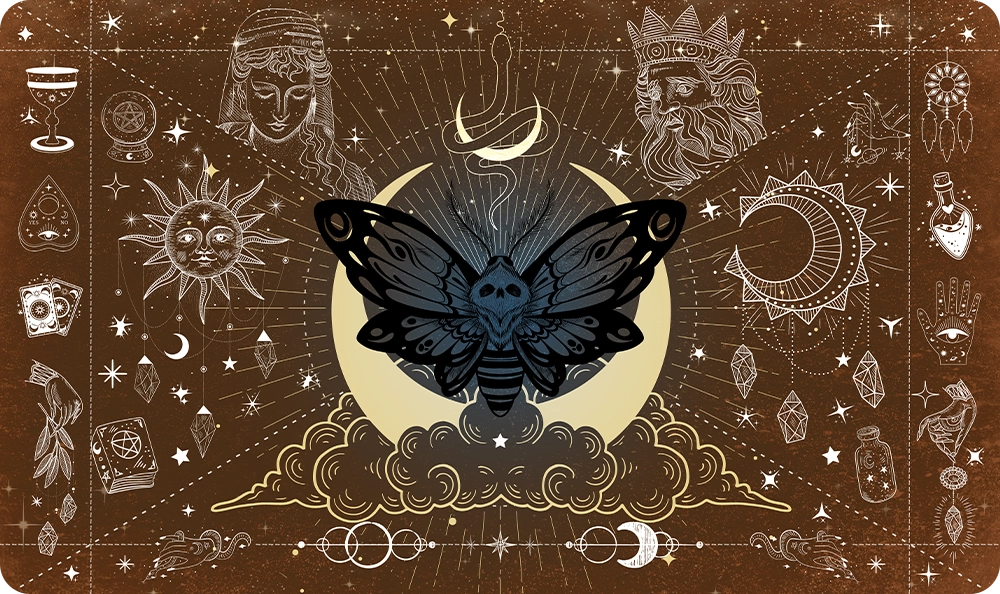 Moth of the Moonveil - Orange - Playmat